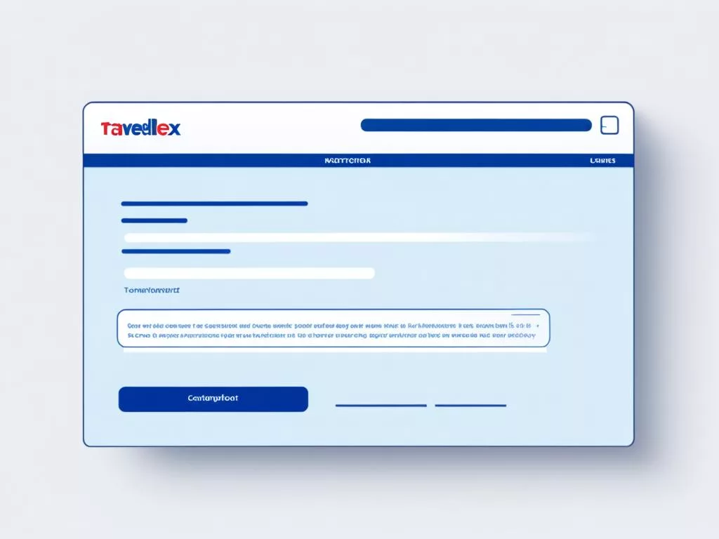 Travelex User Registration Interface