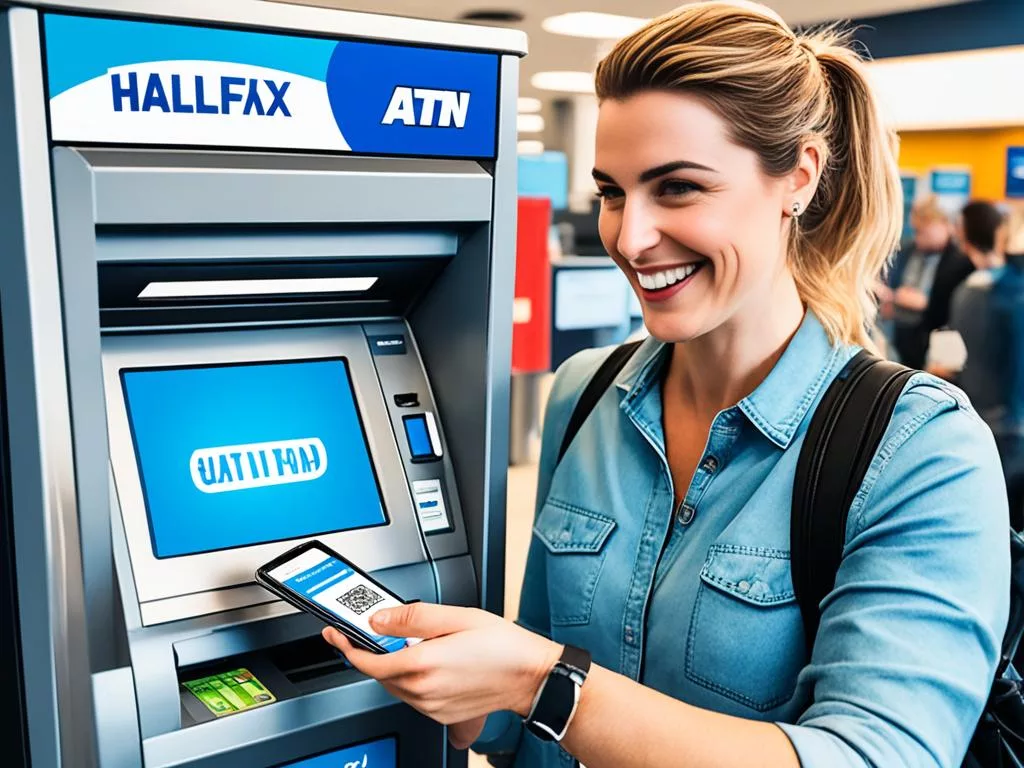 Halifax ATM cash withdrawal without card