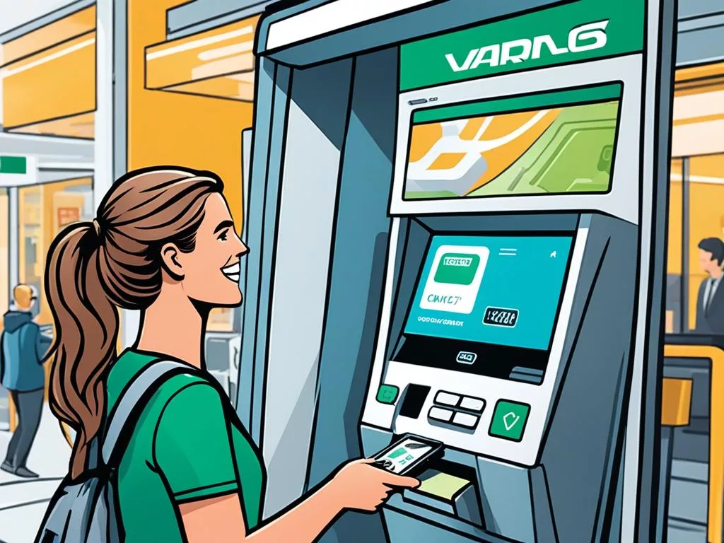 Varo bank mobile app and cardless cash withdrawal