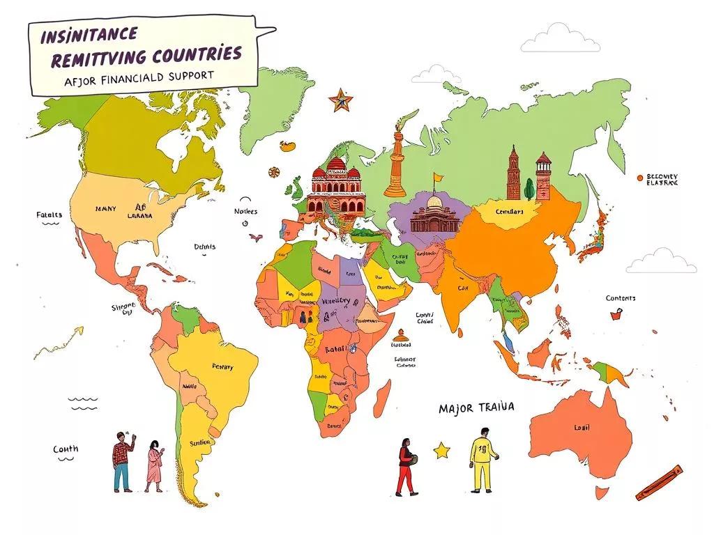 major remittance receiving countries