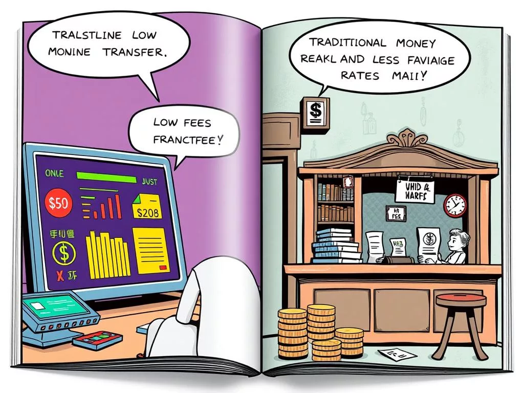 Fees and exchange rates of Remitly and Western Union