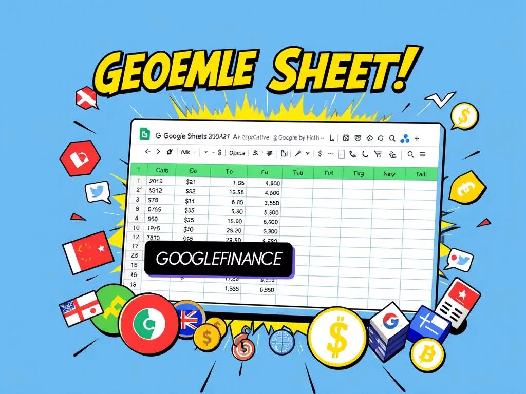 Google Sheets currency conversion with GOOGLEFINANCE function