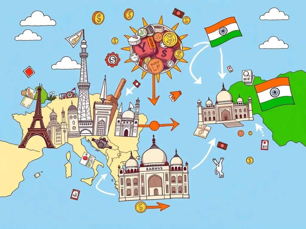 Guide to cheapest ways to send money from europe to india