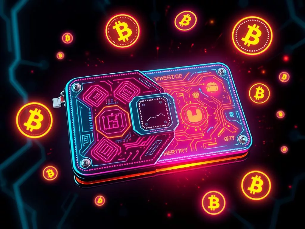 Neon crypto wallet