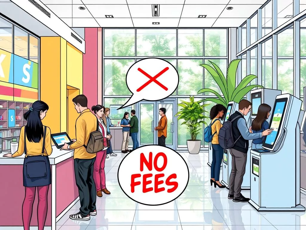 US banks no fees