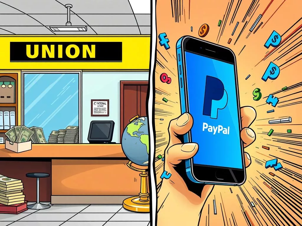 Western Union vs PayPal comparison