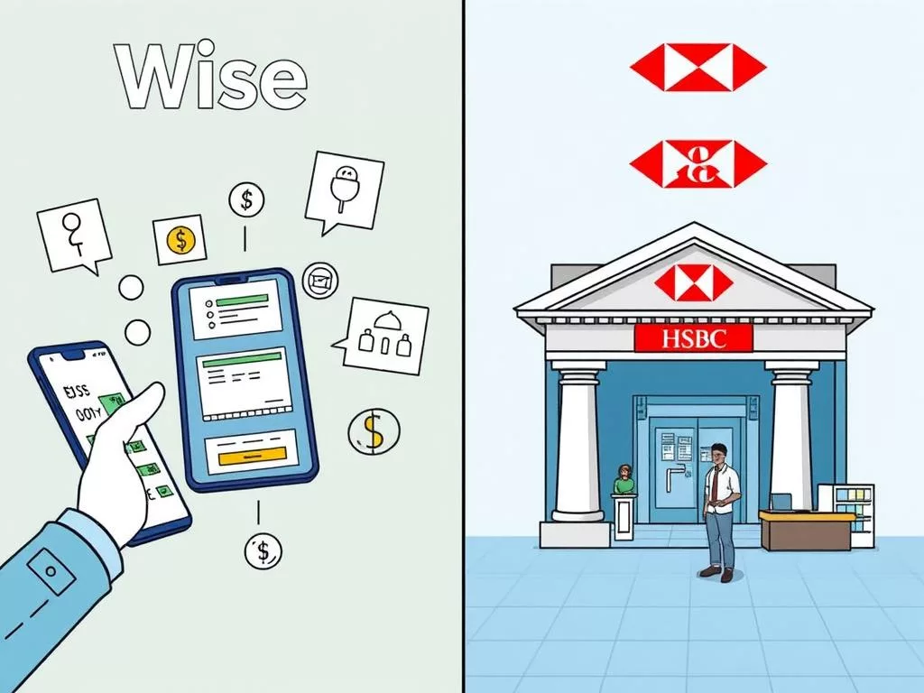 Wise vs HSBC features breakdown