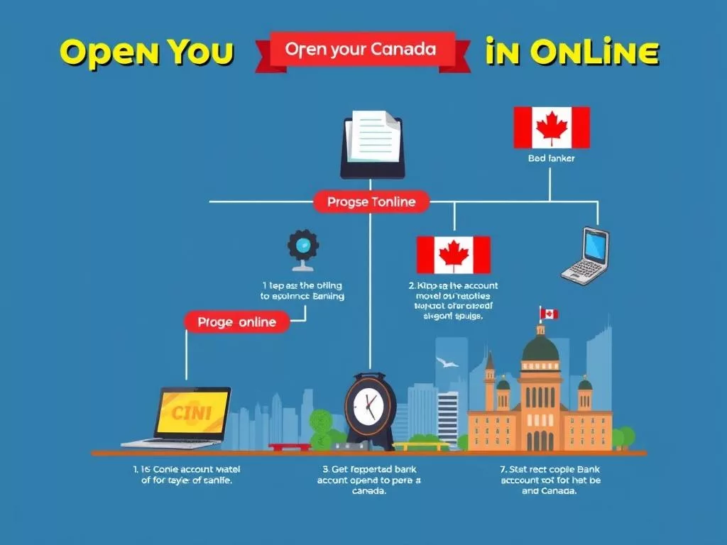 open bank account online Canada steps